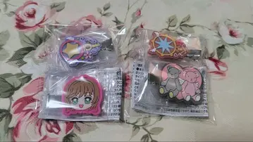 CLAMP 카드캡터 사쿠라 캡슐 헤어 클립 4개 세트