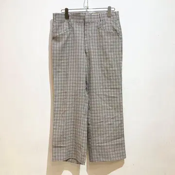 70s 체크 플레어 팬츠 빈티지 USA