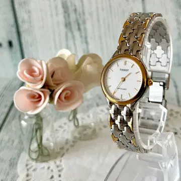 [레어] TISSOT 티쏘 손목시계 라운드 콤비 여성용 K200