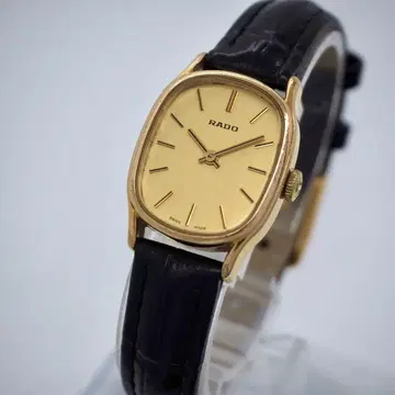 709 작동 RADO 여성용 시계 수동 와인딩 벨트 새상품 골드
