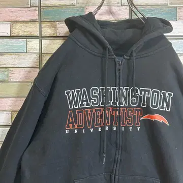 잔스포츠 풀 집업 후드티 빅 프린트