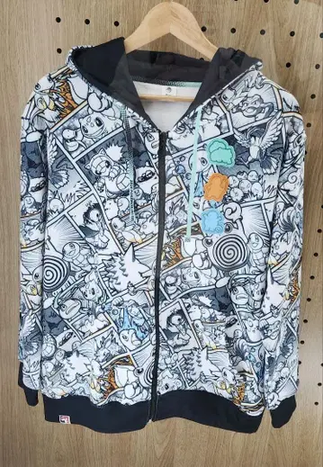 EUIC 런던 포켓몬 센터 한정판 지퍼 후드티 M 사이즈