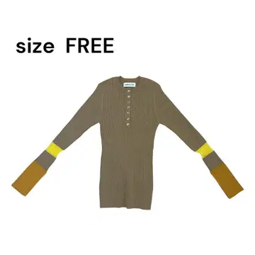 [ HeRIN.CYE ] Henley neck knit tops