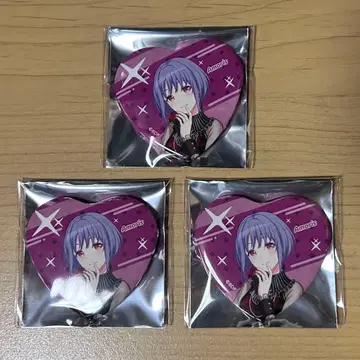 뱅드림 아모리스 유텐지냐무 하트 캔뱃지 10th