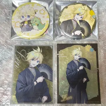 카가미네 렌 하츠네 미쿠 newyear 캔뱃지 클리어 카드