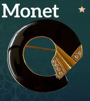 Monet 에나멜 빈티지 브로치 B310