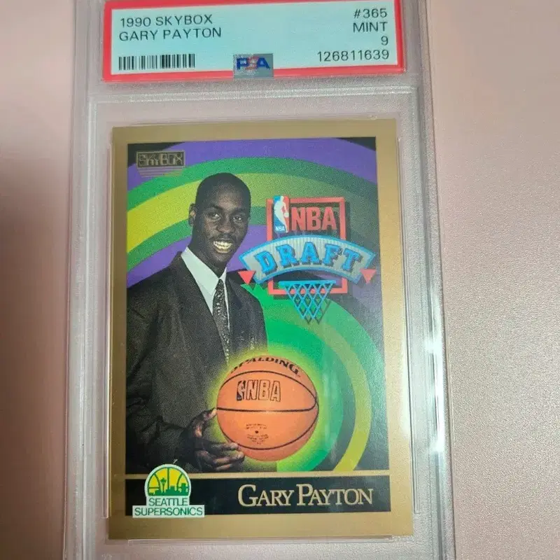 NBA)게리 페이튼 PSA 9등급 1990 Skybox 루키 카드