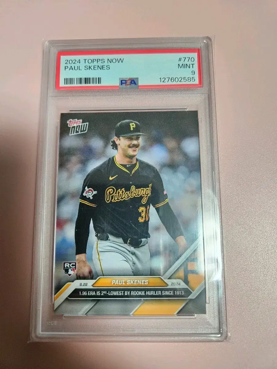 피츠버그)폴 스킨스 PSA 9등급 2024 Topps Now 루키 카드