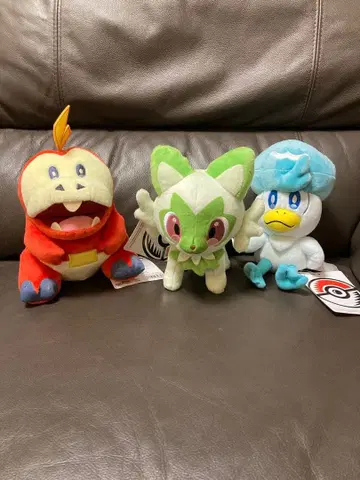 포켓몬 스타팅 포켓몬 꾸왁스, 뜨아거, 냐오하 봉제 인형