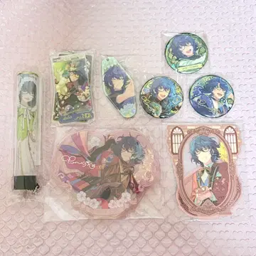 앙스타 츠무기 응원봉 튜브 아크릴 스탠드 아크링 키링 캔뱃지