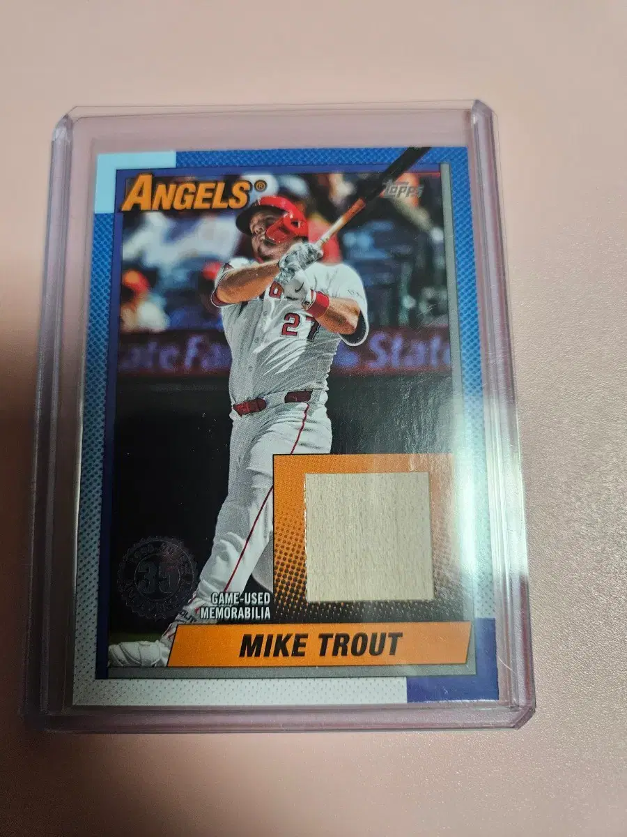 에인절스)마이크 트라웃 2025 Topps 배트 카드