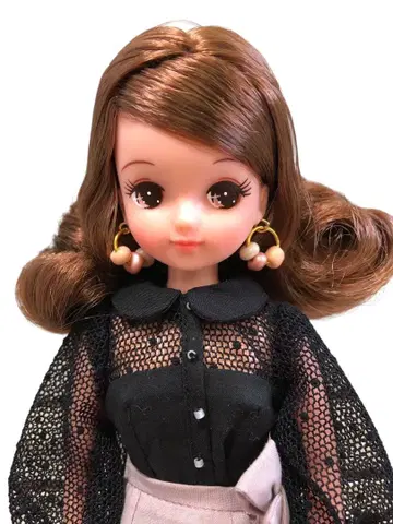 리카짱 캐슬 키라짱 2대째풍 앞머리 웨이브 머리 밀가루 피부 인형만 키라