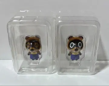 모여봐요 동물의 숲 친구돌 마메키치 밤돌이 플로키 피규어