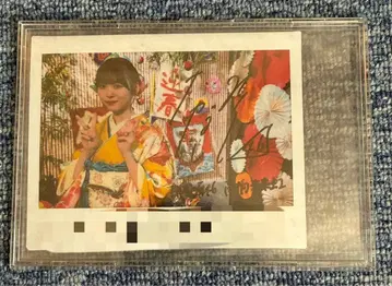 히나타자카46 타카하시 미쿠니 친필 사인 폴라로이드 & 병풍