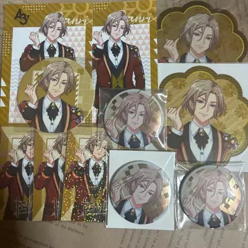 A3 에이스리 셋츠 반리 개화의 약속 캔뱃지 브로마이드 뻬타코레