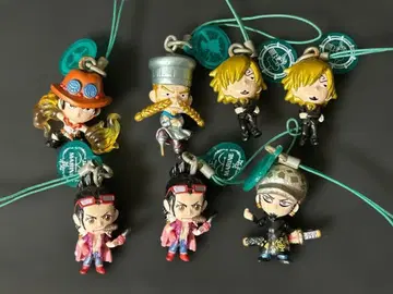 원피스 스트랩 피규어 펑크해저드 편 7체 세트 제프 에이스