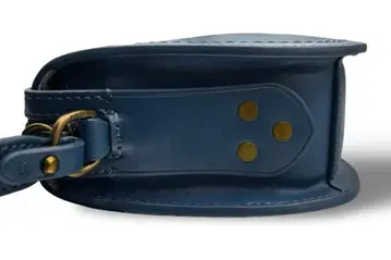 폴로 랄프로렌 숄더백 가죽 블루 사선 금장 장식