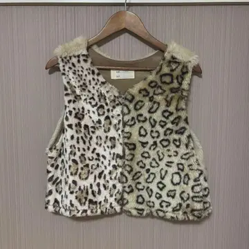 77circa 레오파드 퍼 베스트