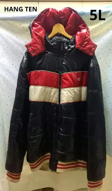 HANG TEN 후드 부착 빈티지풍 퍼퍼 자켓 5L 사이즈