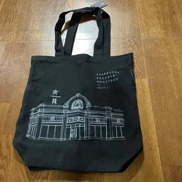 시애틀 한정판 Starbucks 스타벅스 토트백 블랙