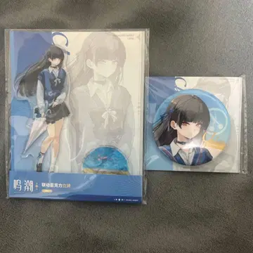 명조 로손 콜라보 중국 치사키 아크릴 스탠드 캔뱃지 세트