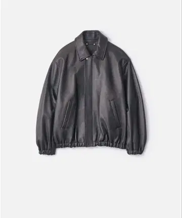 ssstein SHEEP LEATHER ZIP SHORT JACKET