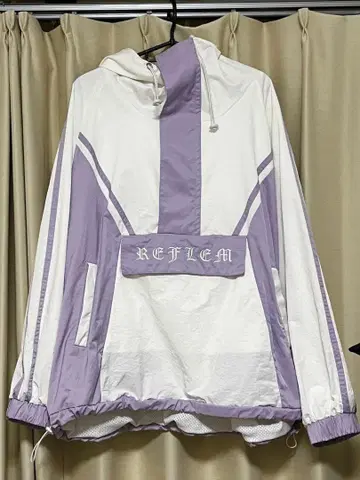 새상품급 REFLEM BIG 아치 절개 하이넥 저지 후드티