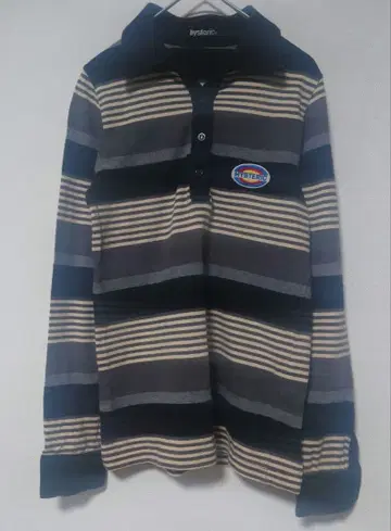 [ HISTERIC ] 피케 셔츠 F 사이즈 히스테릭 보더 일본제