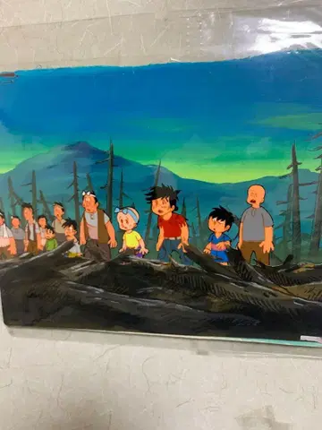 애니메이션 셀화 [쿠니마츠 님 행차시다] 무시 프로 치바 테츠야 작