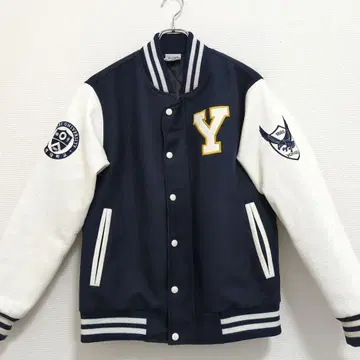 연세대학교 Buzz FACTORY 바시티 자켓 네이비/화이트 sizeS