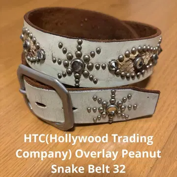 [레어/새상품급] HTC/오버레이/피넛/스네이크/스터드 벨트/32