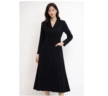 takahiro kurihara 플리츠 원피스 멋쟁이 상급 원피스