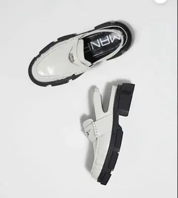 가격 인하 mana 볼륨 밑창 백 벨트 로퍼 미사용 새상품