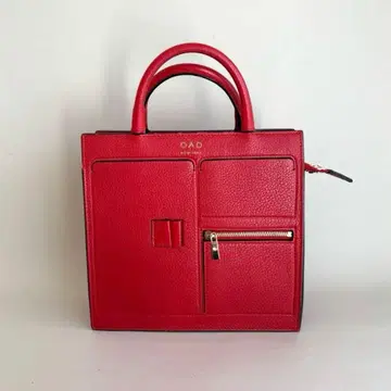 [새상품급] OAD NEW YORK 빨간색 가죽 토트백 스트랩 포함
