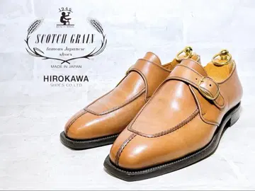 [컨디션 최상] 스코치 그레인 U칩 비즈니스 슈즈 24.5EEcm