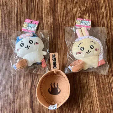 치이카와 온천 기념품 하치와레와 토끼 봉제 인형 마스코트 키링