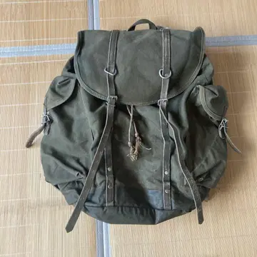 [레어] 50s 프랑스군 M52 캔버스 백팩 라파엘 실물 당시물