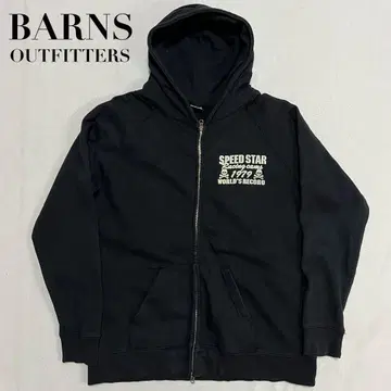BARNS OUTFITTERS 반스 지퍼 후드 맨투맨 L 블랙
