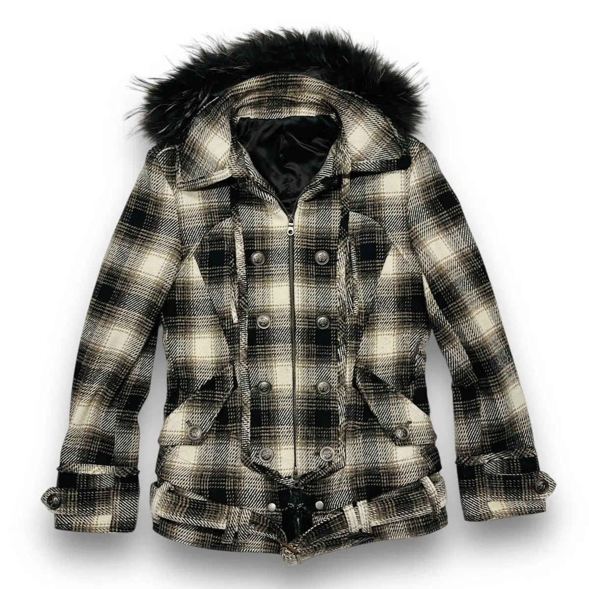 ジャケット・アウター 00s PPFM HoodieWoolStrapLongCoat Early 00s 