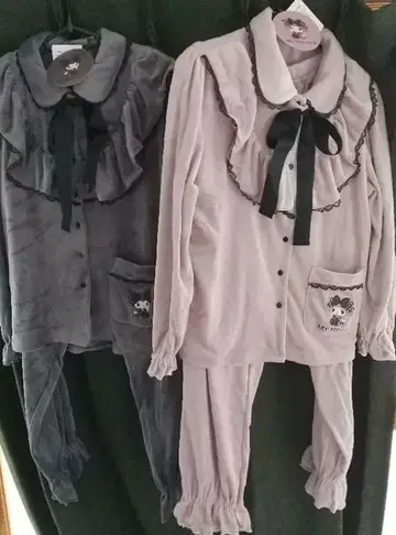 산리오 마이멜로디&쿠로미 파자마 룸웨어 L 사이즈 미사용 택 포함 2점