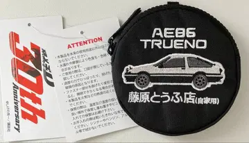 머리글자D 30주년 자수 카라비너 포함 코인 케이스 하치로쿠 시마무라