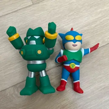 짱구는 못말려 액션 가면 칸탐 로봇 미니 소프트 비닐 세트