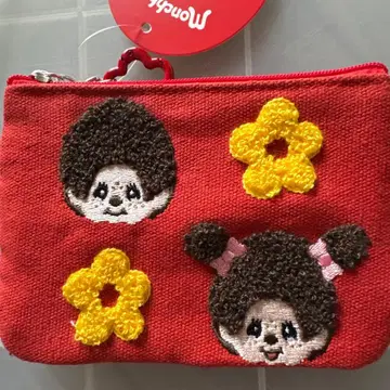 몬치치 파우치 여성용 사가라 자수 티슈 케이스 포함