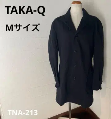 TNA-213) TAKA-Q 타카큐 스텐카라 코트 M 블랙 컬러 새상품급
