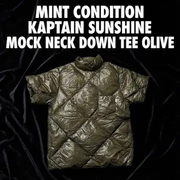 73 [컨디션 최상] 캡틴선샤인 모크넥 다운 T 올리브 M 정가 3.2만