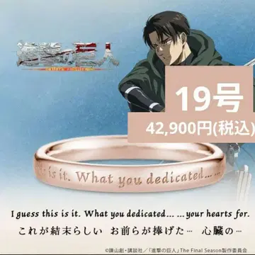 리바이 아커만 반지 K10 진격의 거인 U-TREASURE