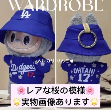 [ 신상품 ] labubu 라부부 옷 갈아입기 야구 유니폼 벚꽃 2세트