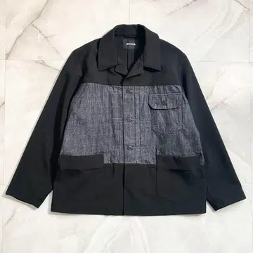 B16356 컨디션 최상 주카 24ss 콤비네이션 데님 자켓 블랙