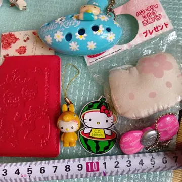 헬로키티 키링 거울 세트 오카리나 포함 세트