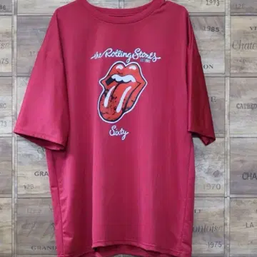 롤링 스톤스 T셔츠 빨간색